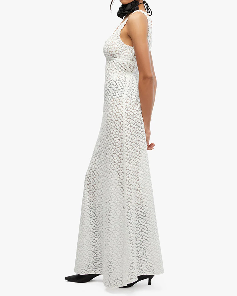 Eyelet Slip Dress | White - Image 7