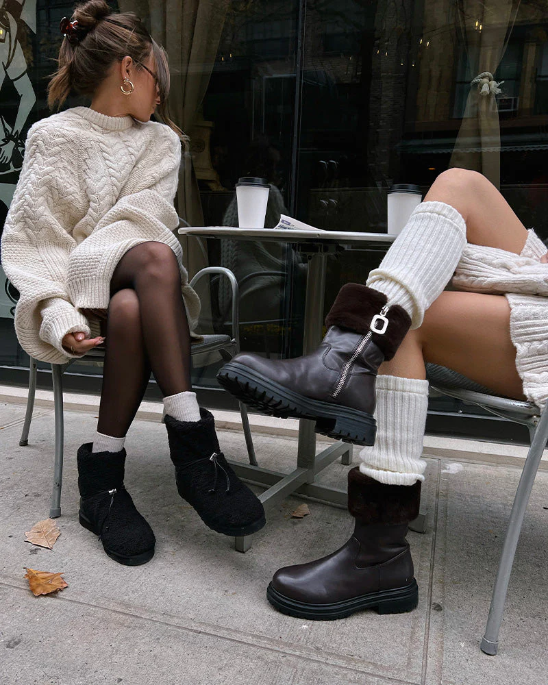 Faux Fur Boot | Black - Image 2