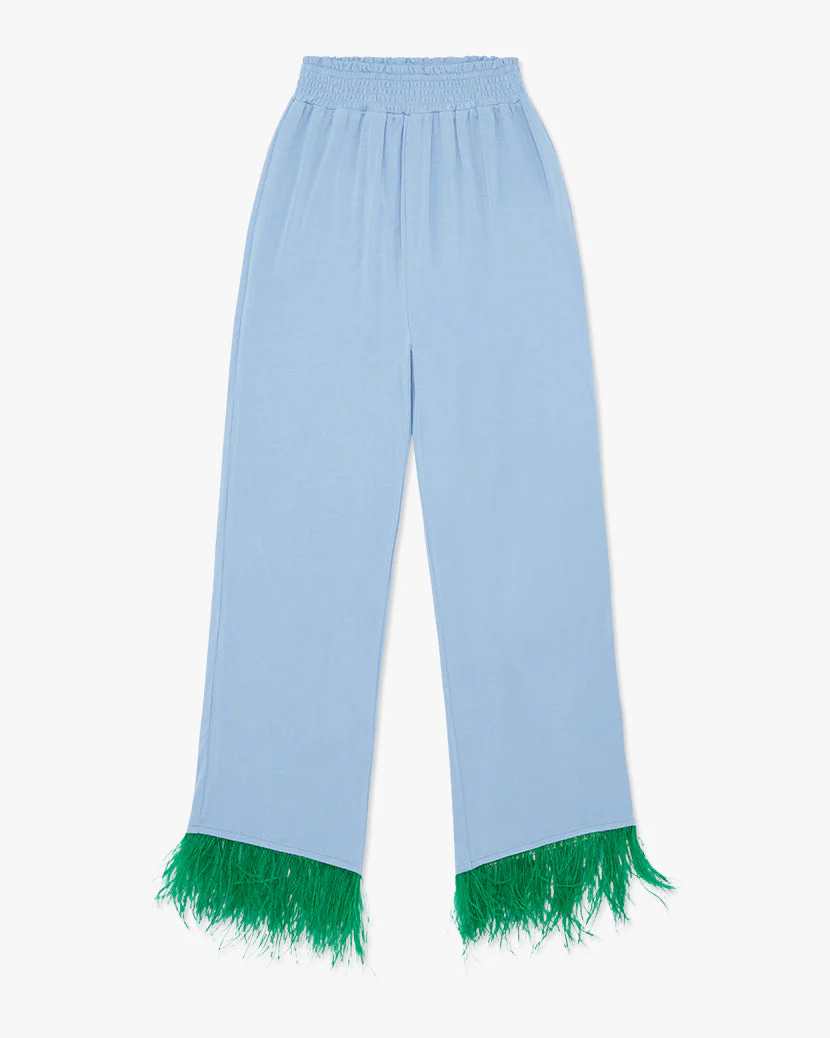 Feather Modal Jersey Pull On Pant | Blue Bell Jolly Green - Image 2
