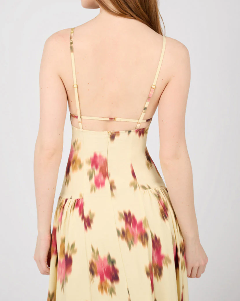 Flare Panel Midi Dress | Sand - Image 5
