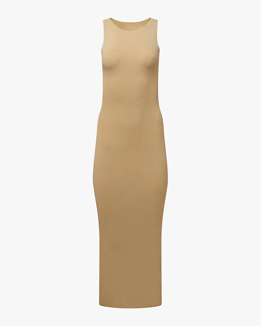 Flutter Muscle Tank Maxi Dress | Wood Ash - Image 2