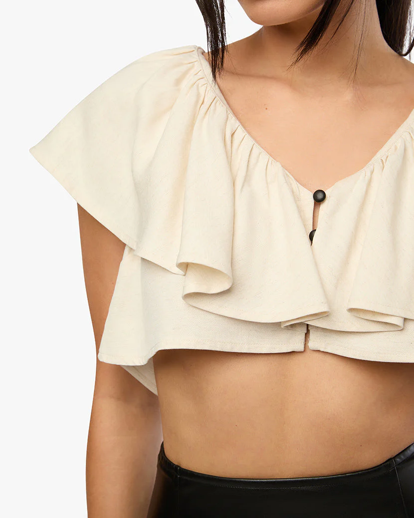 Flutter Top | Ivory - Image 4