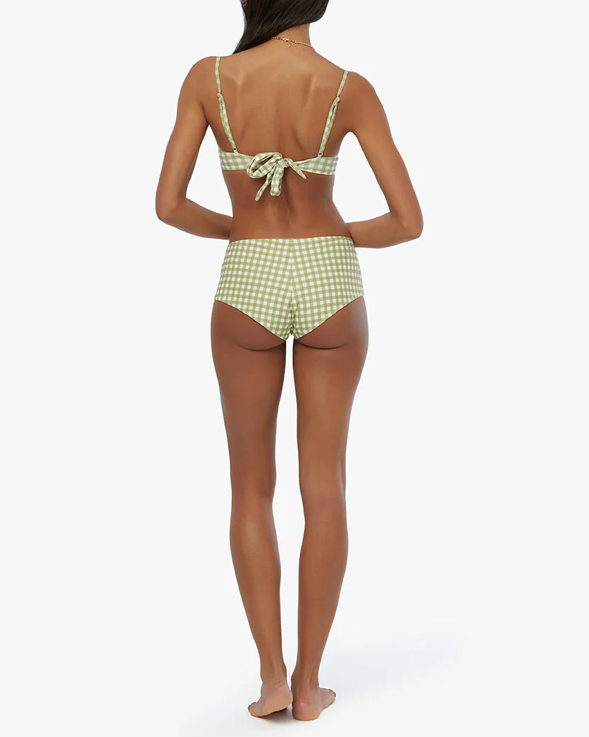 Full Coverage Gingham Underwire Bikini Top | Fern - Image 5