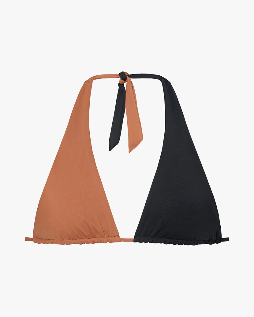 Halter Bikini Top | Clay x Black - Image 3