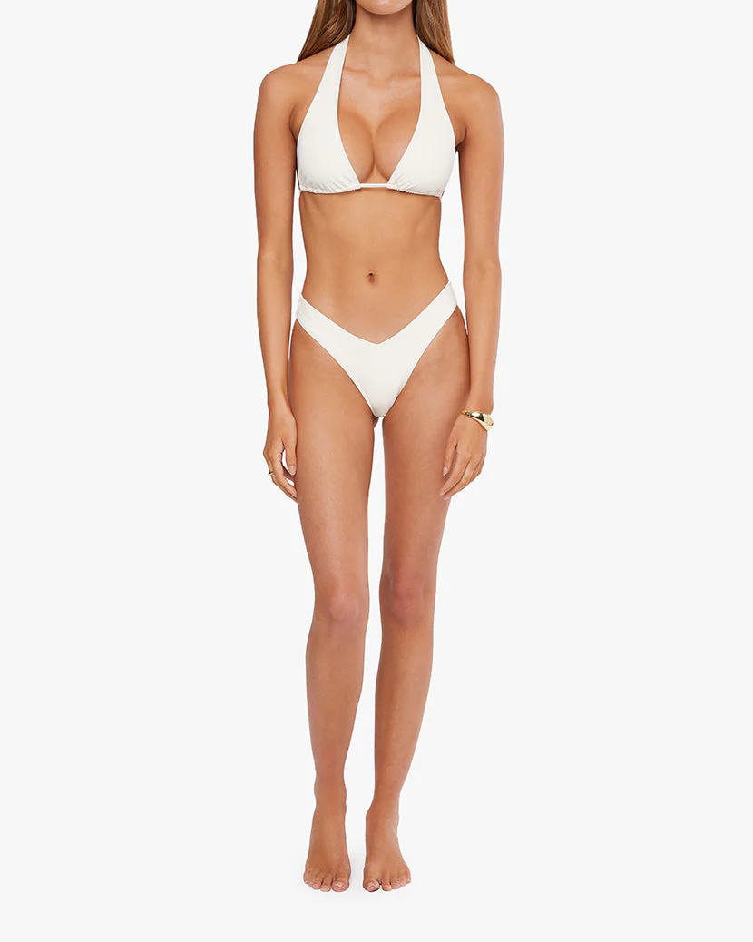 Halter Bikini Top | Off White (V3) - Image 4