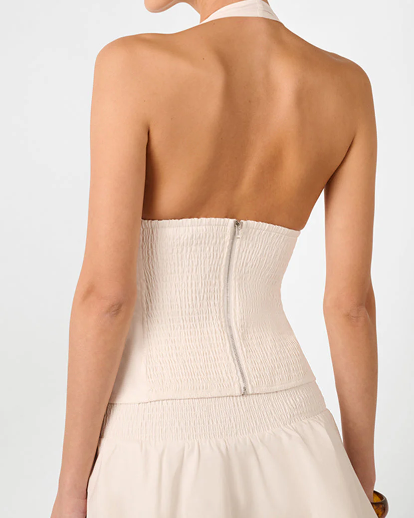 Halter Neck Corset Top | Ivory - Image 5
