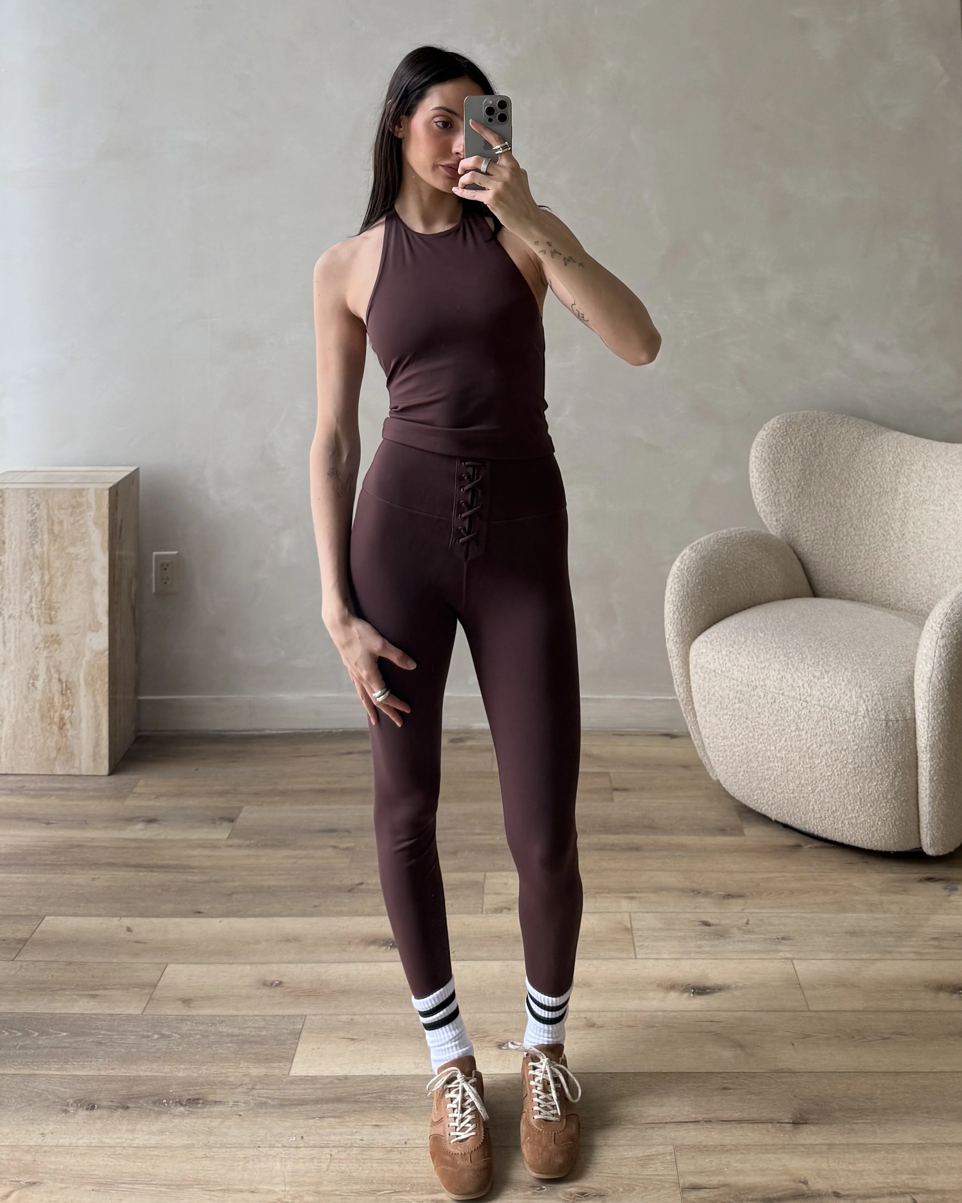 Halter Tank Top | Deep Mahogany - Image 2