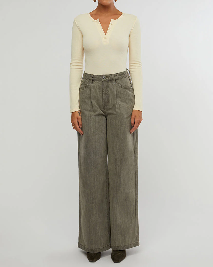 Henley Bodysuit | Ecru - Image 3