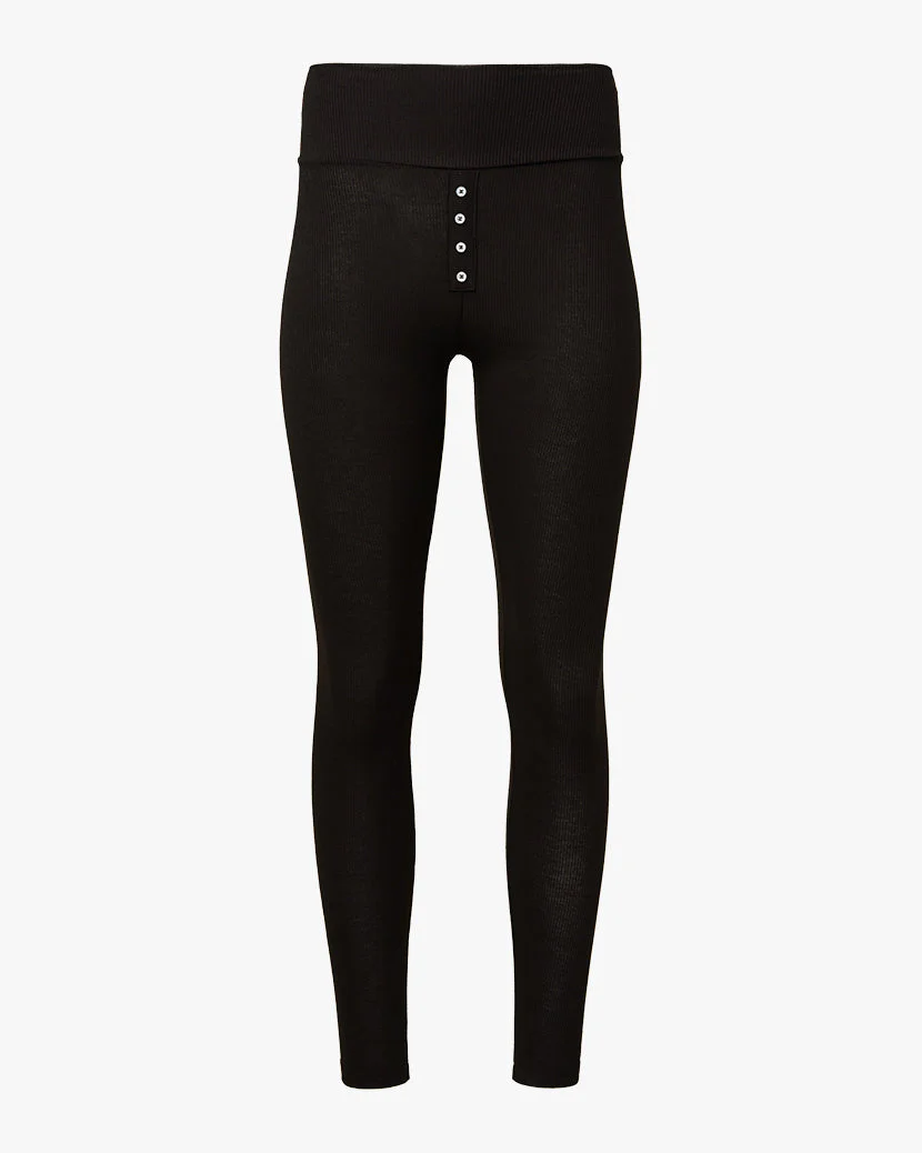 Henley Legging | Black - Image 3