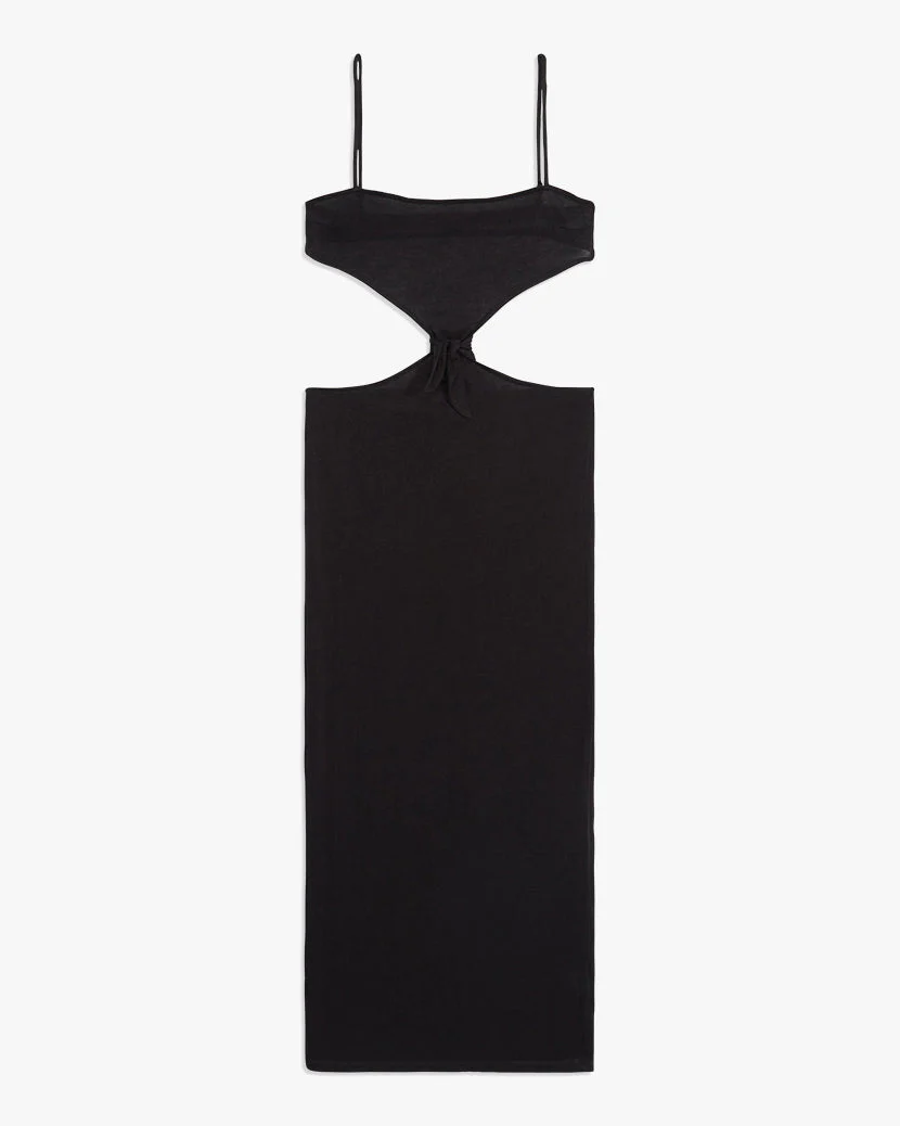 Knit Midi Dress | Knit Jersey Black - Image 2