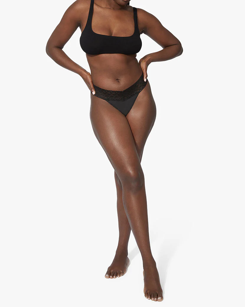 Lace Thong | Black (V1)