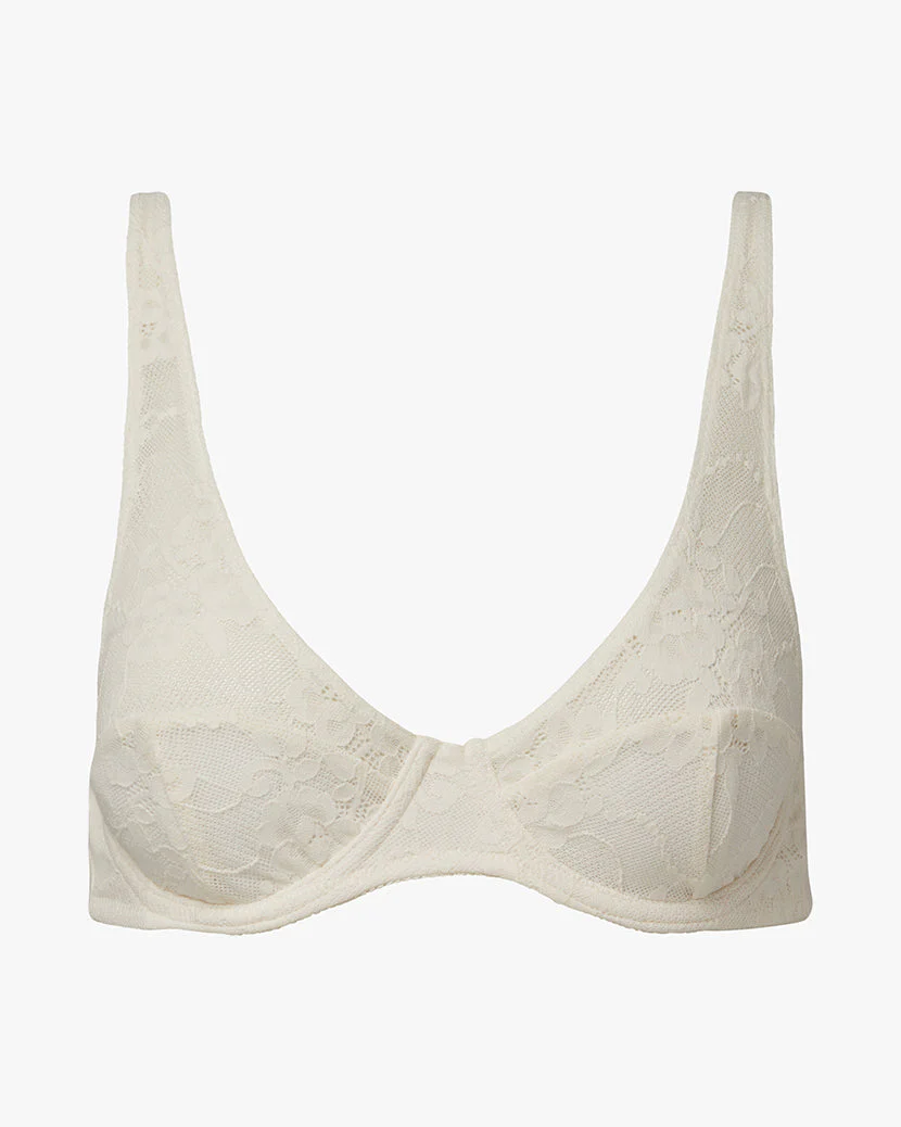 Lace Underwire Bra | Ivory - Image 2