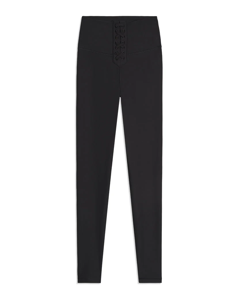 Lace-Up Legging Brushed Poly | Black - Image 2