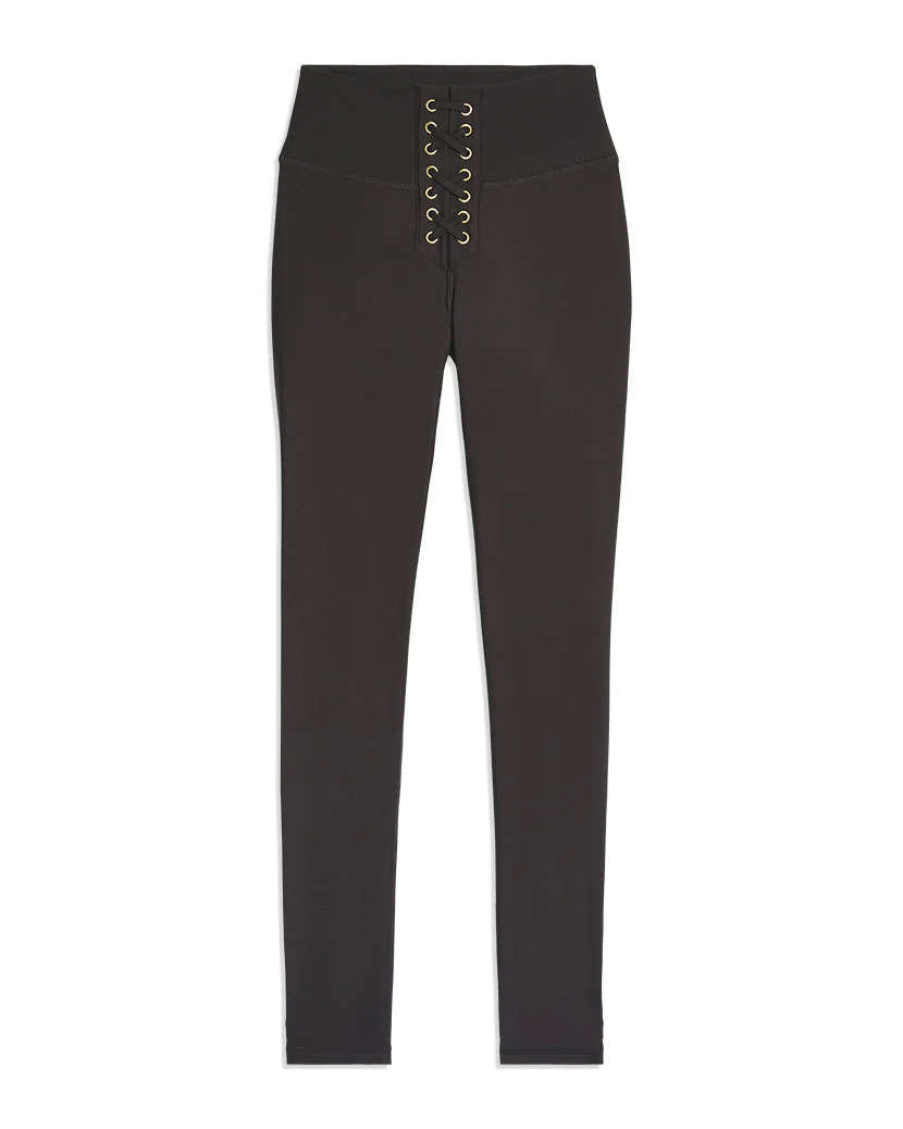 Lace Up Legging | Chocolate Blck