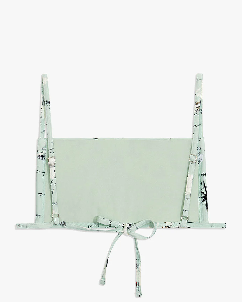 Leigh Top | Hamptons Map Seafoam Green - Image 2