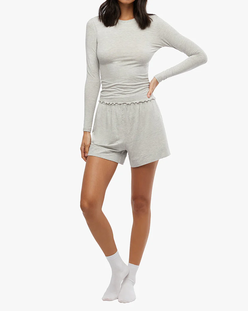 Long Sleeve Crewneck | Heather Grey - Image 4