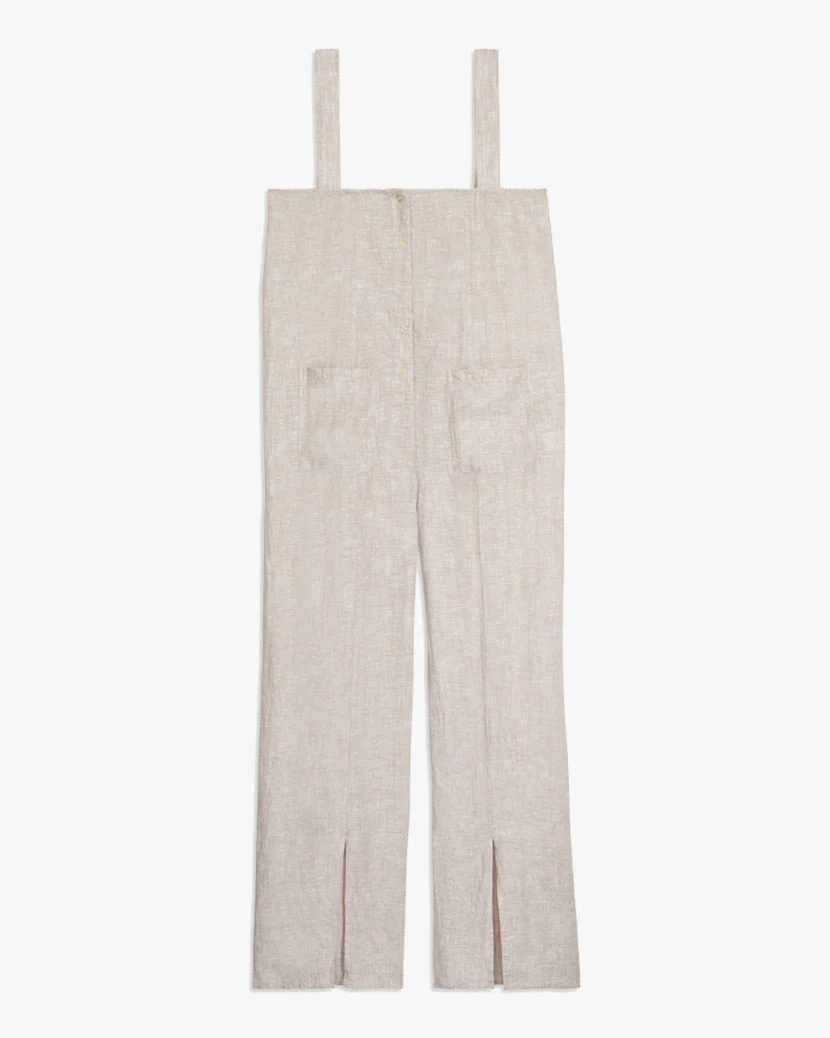 Loose Linen Jumper | Chambray Natural - Image 2