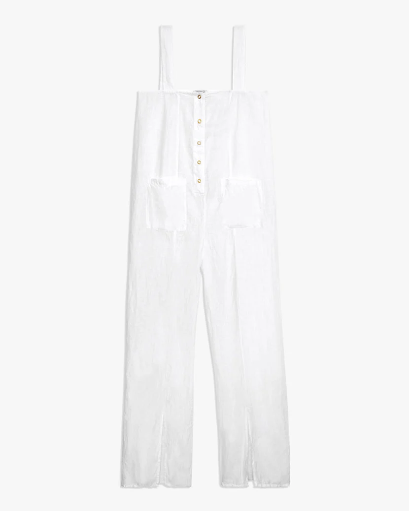 Loose Linen Jumper | White - Image 2