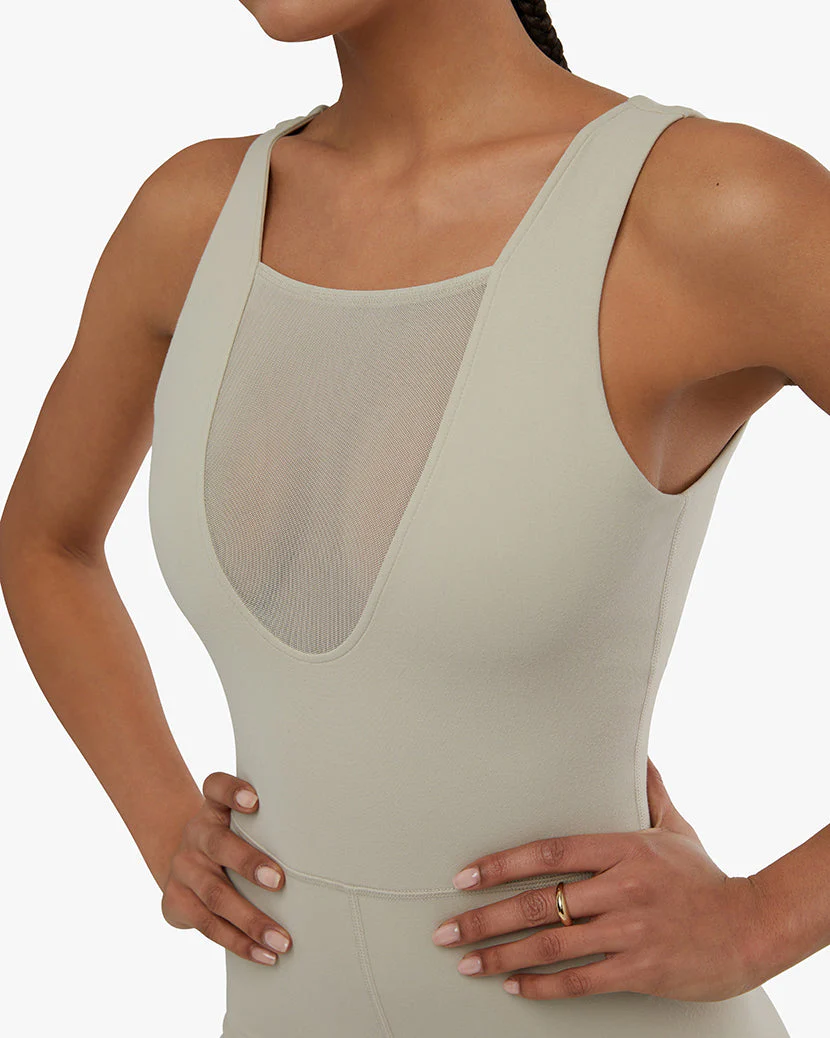Mesh Romper | Stone - Image 4