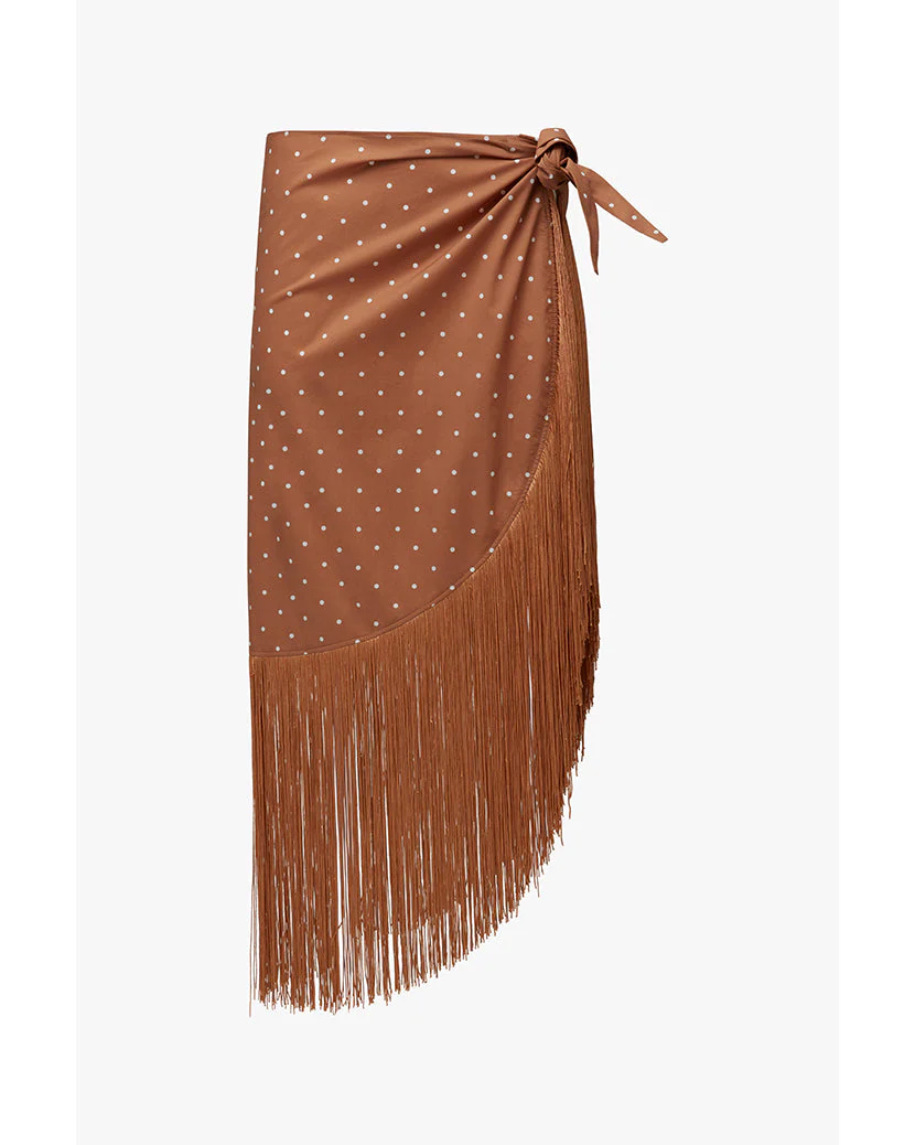 Micro Polka Dot Fringe Sarong | Biscotti - Image 2