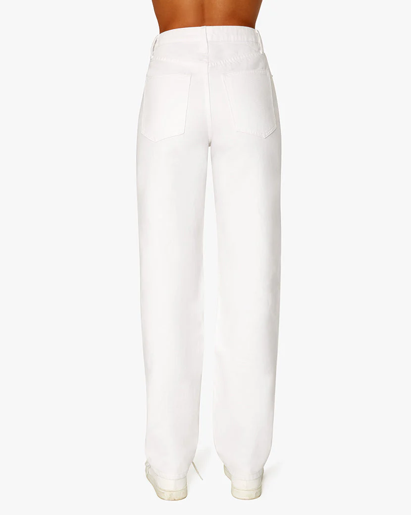 Mid Rise Straight Leg Jean | Powder - Image 6