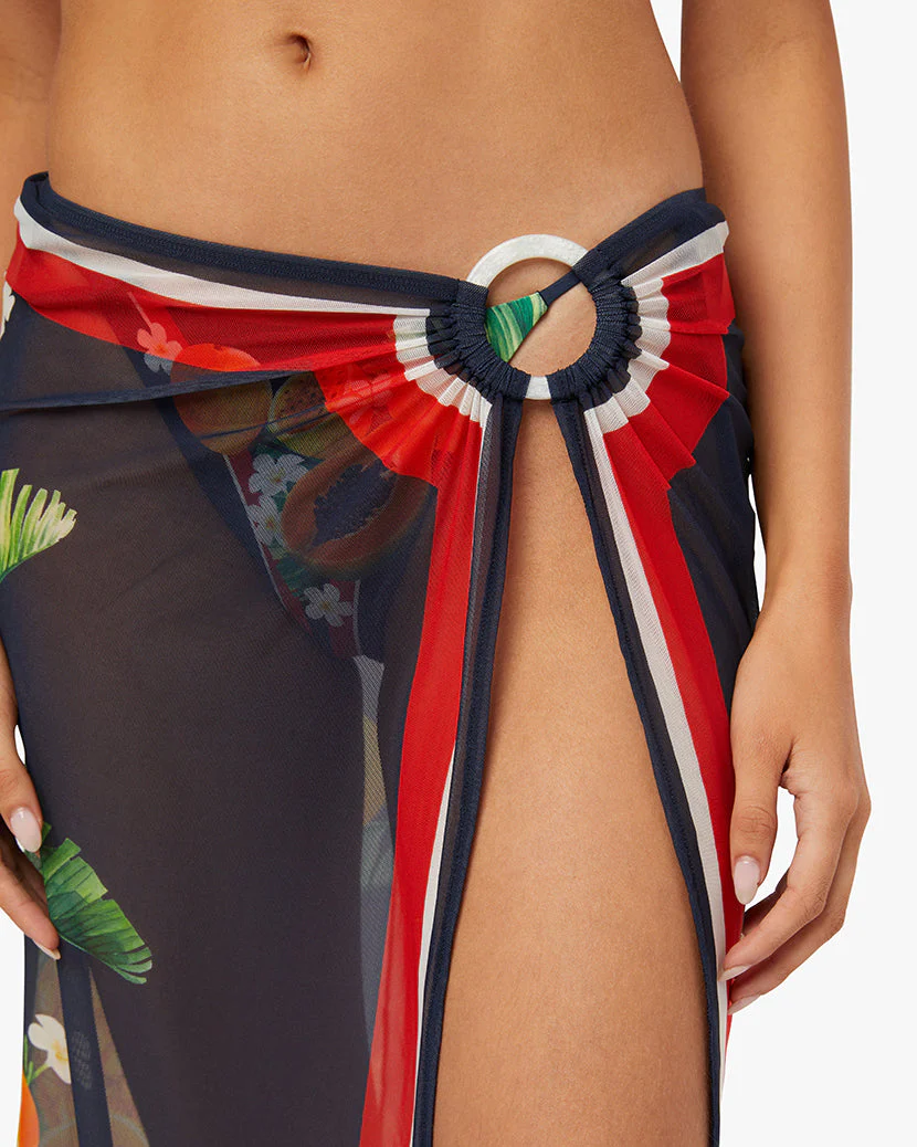 O-ring Midi Skirt | Set Blue - Image 5