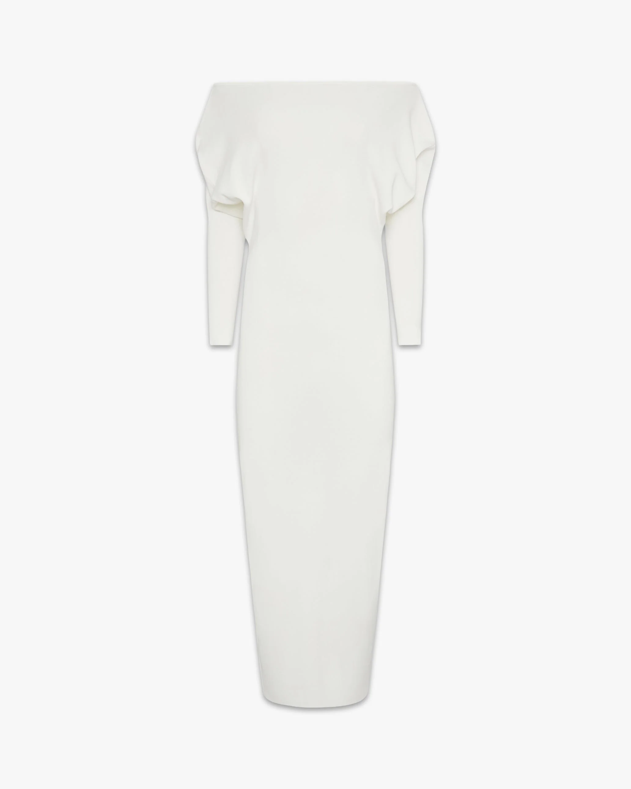 Off Shoulder Sweater Midi Dress | Ivory - Image 3