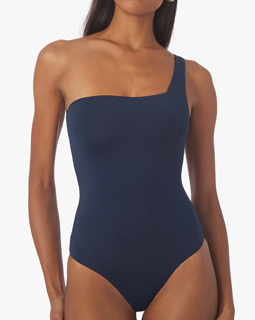 One Shoulder One Piece | Set Blue