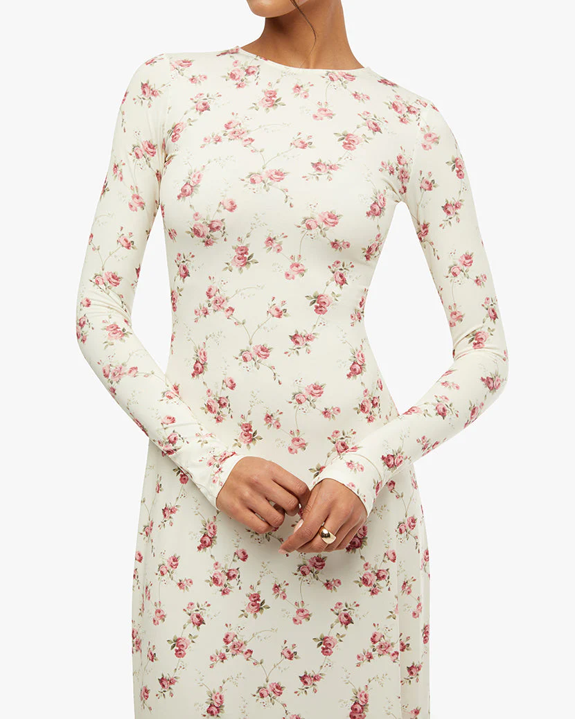 Open Back Midi Dress | Antique White - Image 4
