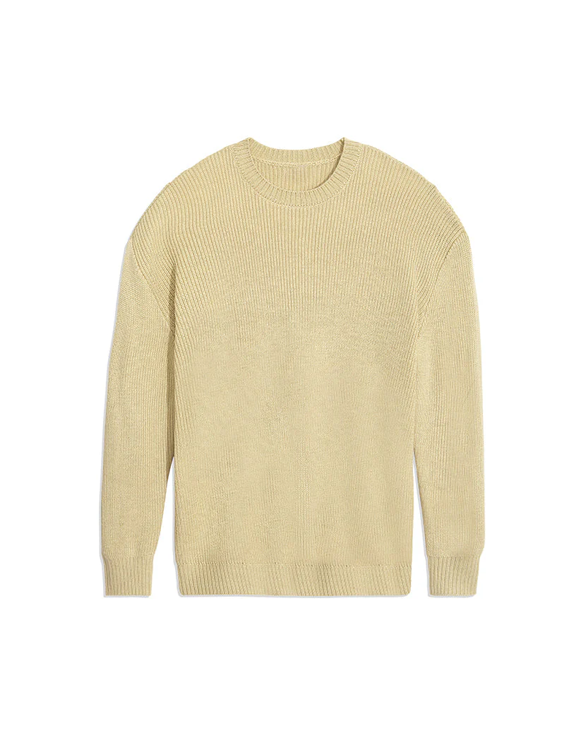Oversized Chunky Crewneck Sweater | Desert - Image 2