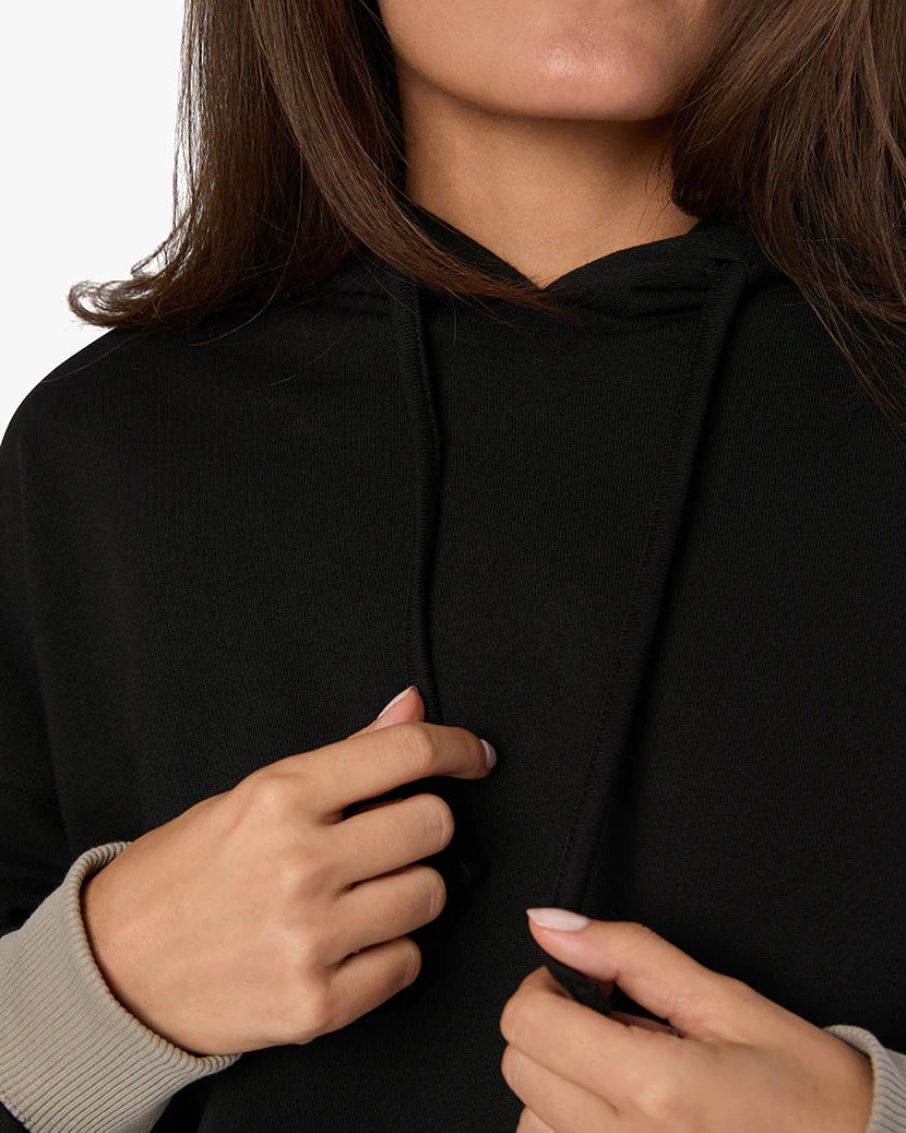 Oversized Hoodie | Black x Stone - Image 4