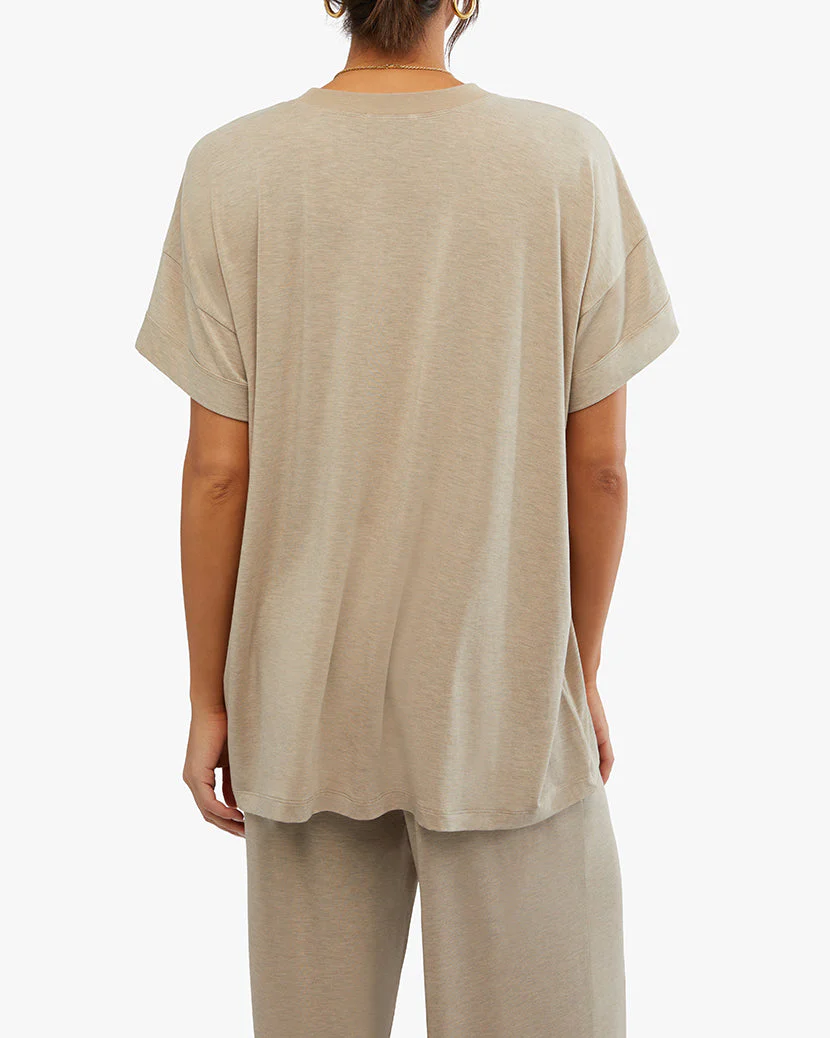 Oversized Jersey Sleep Tee | Heather Doe - Image 4