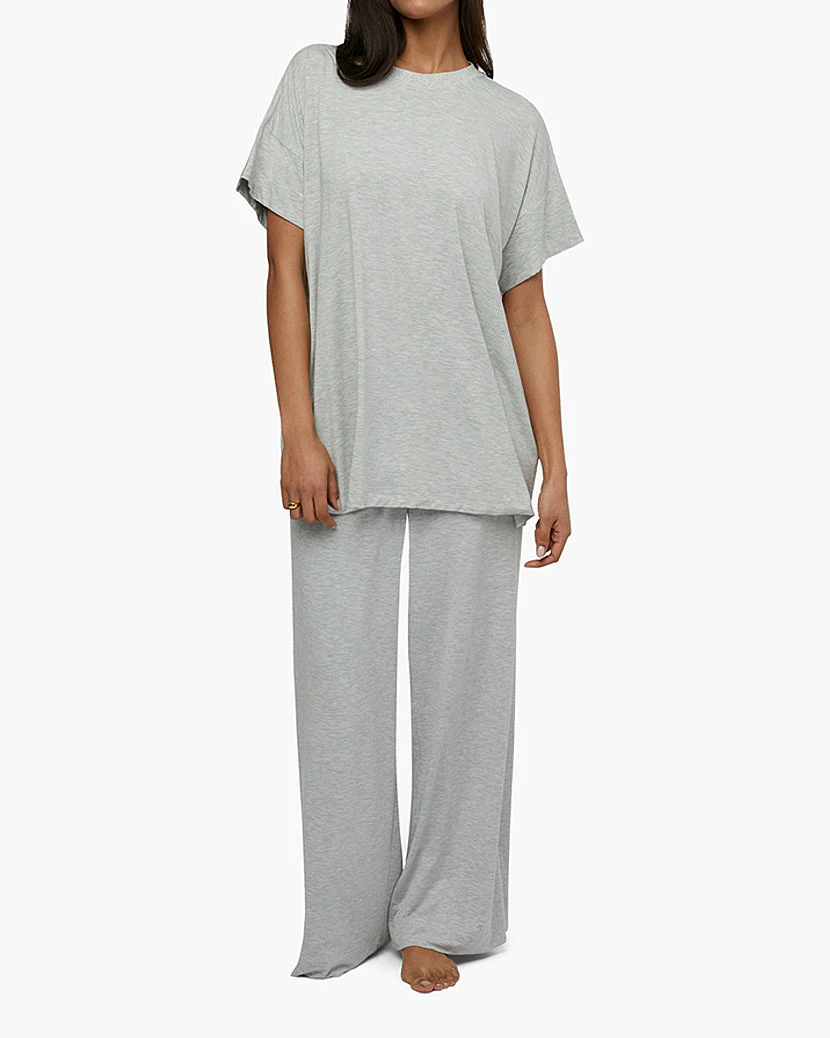 Oversized Sleep Tee | Heather Grey - Image 3
