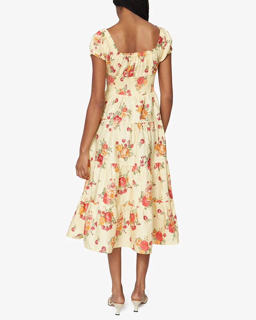 Poplin Golden Hour Maxi Dress | Buttermilk Multi - Image 5