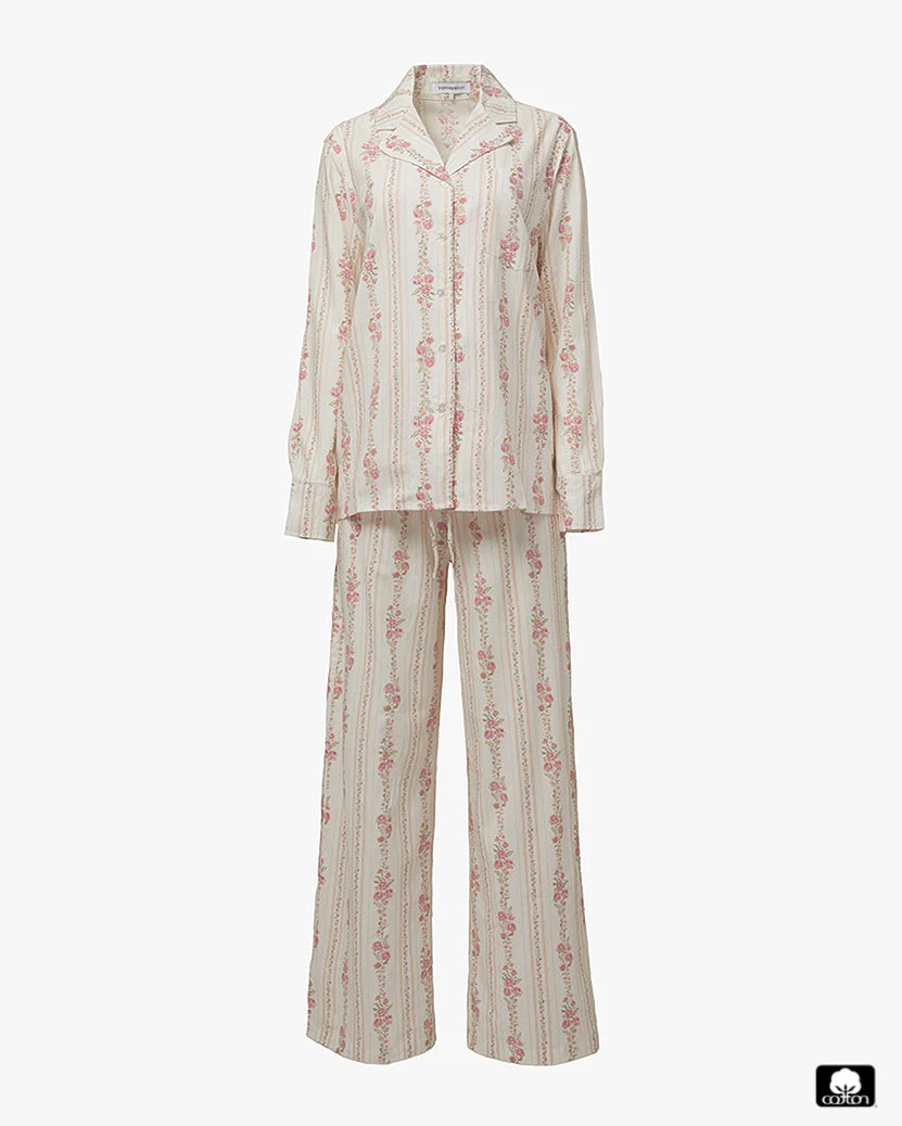Pull On Pajama Bottom | Ivory - Image 3