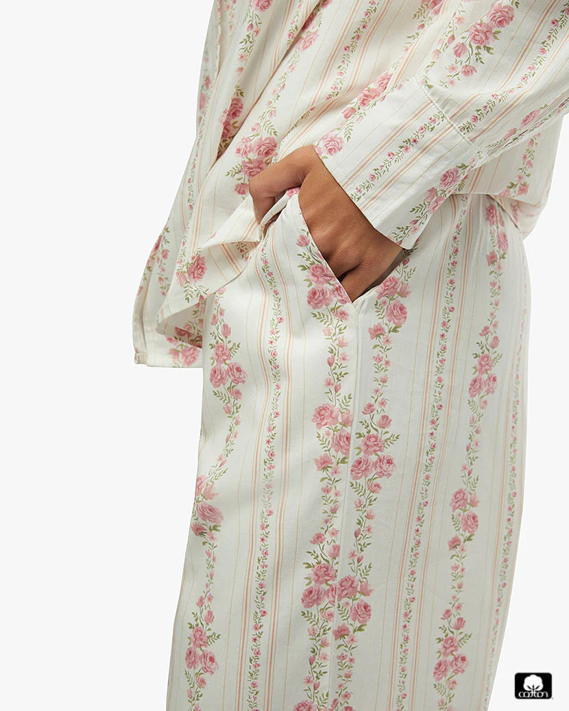 Pull On Pajama Bottom | Ivory - Image 6