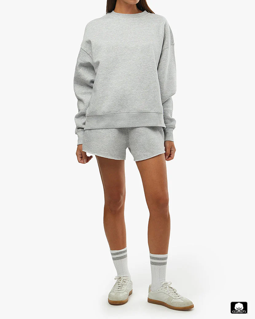 Pull On Sweat Short | Heather Grey - Image 3