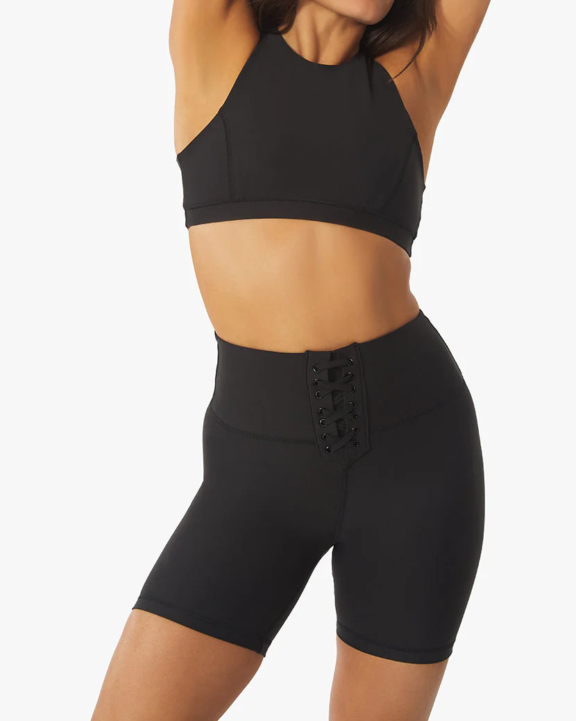 Racerback Bra Brushed Poly | Black - Image 5