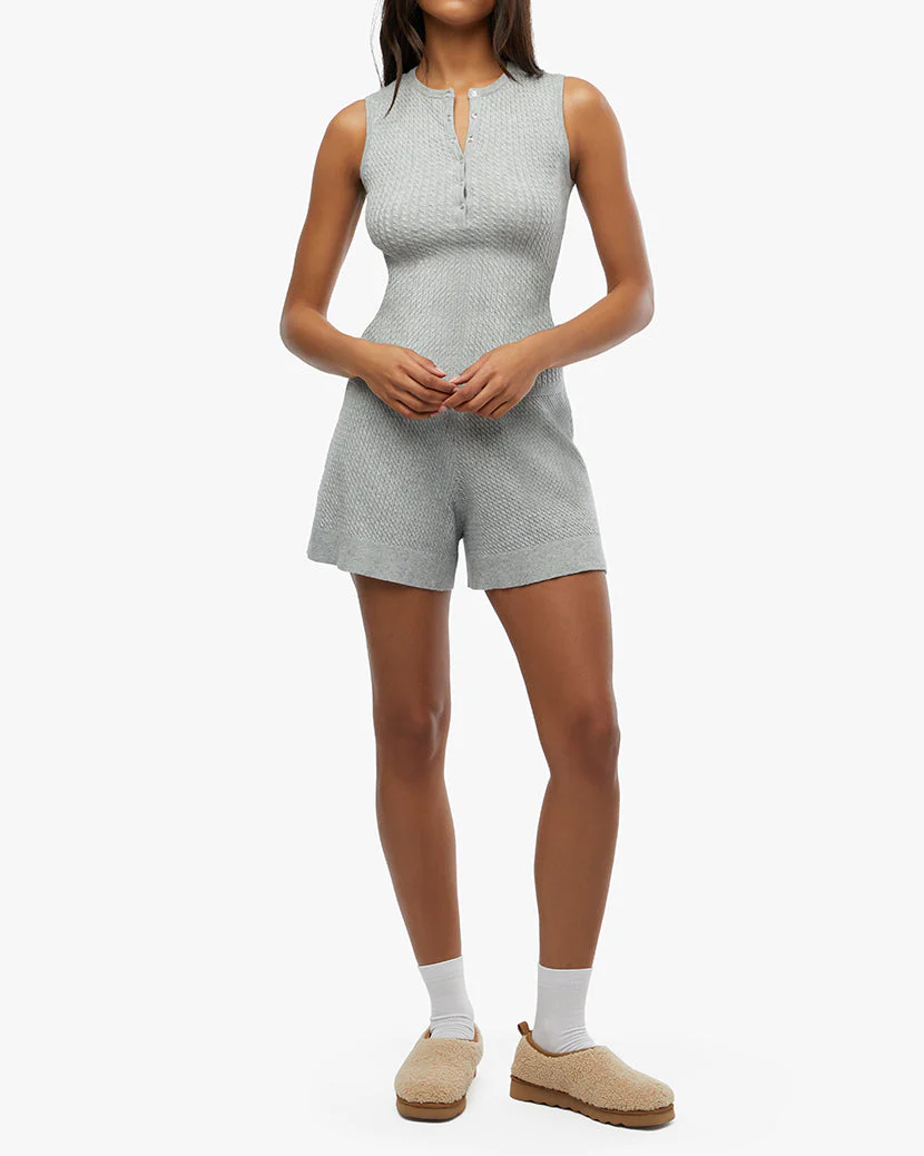 Relaxed Sweater Short | Heather Grey - Image 4