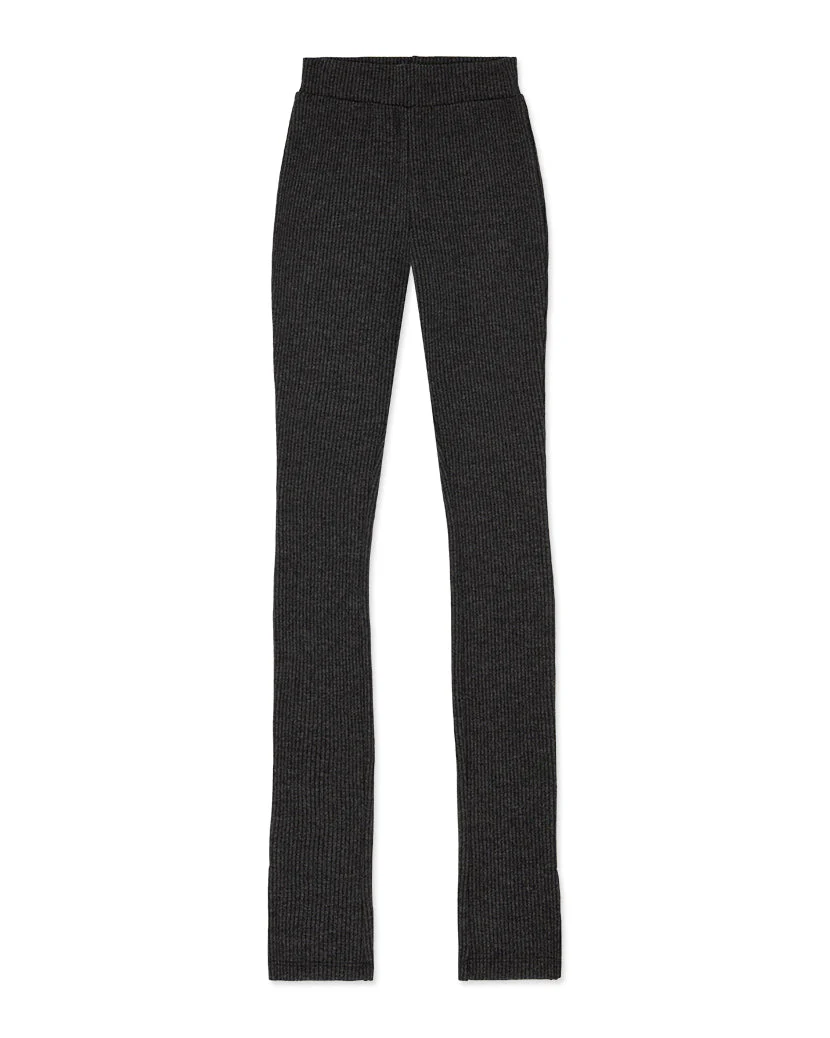 Ribbed Flare Pant | Black - Image 2