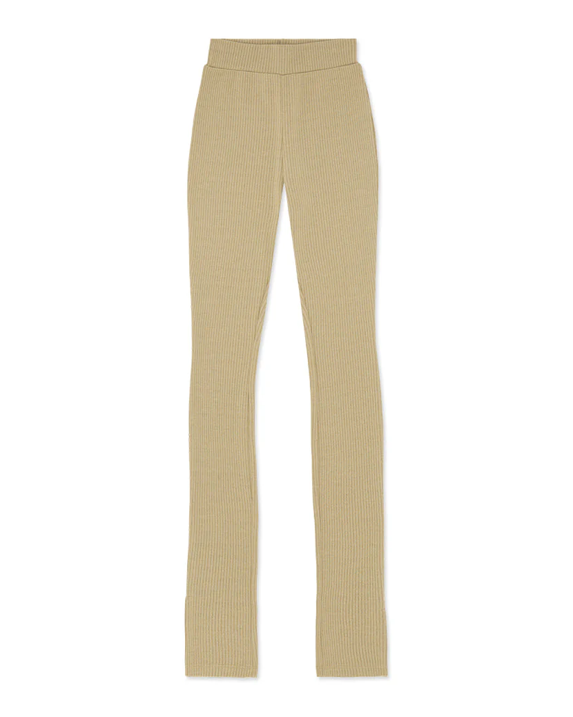 Ribbed Flare Pant | Oat - Image 2