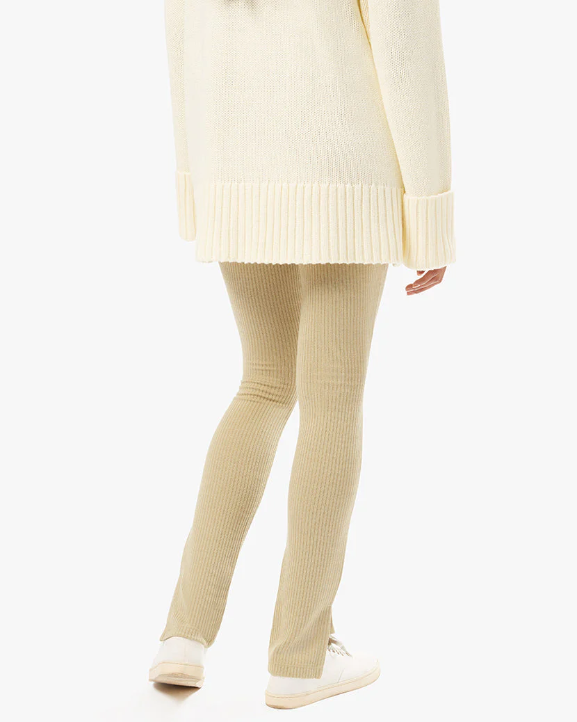 Ribbed Flare Pant | Oat - Image 3