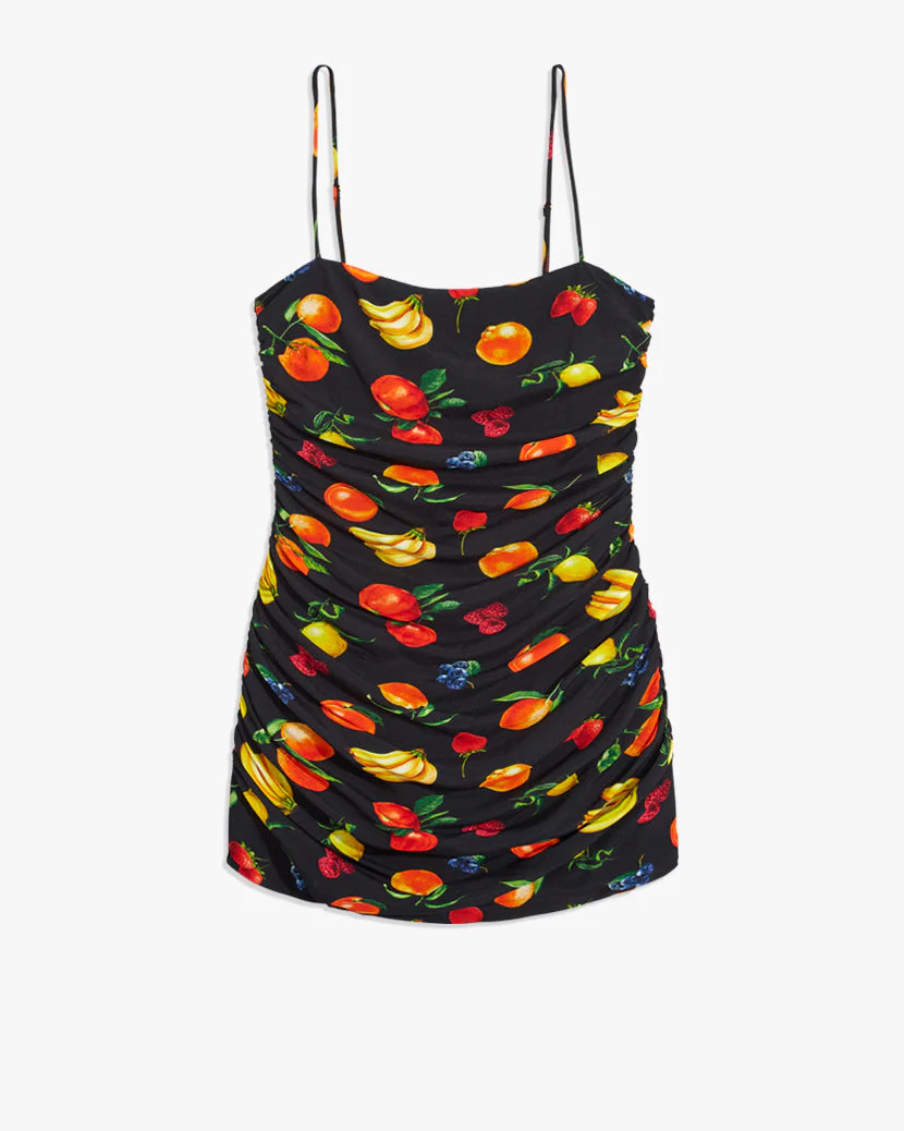 Ronnie Dress | Black Multi Fruits - Image 2