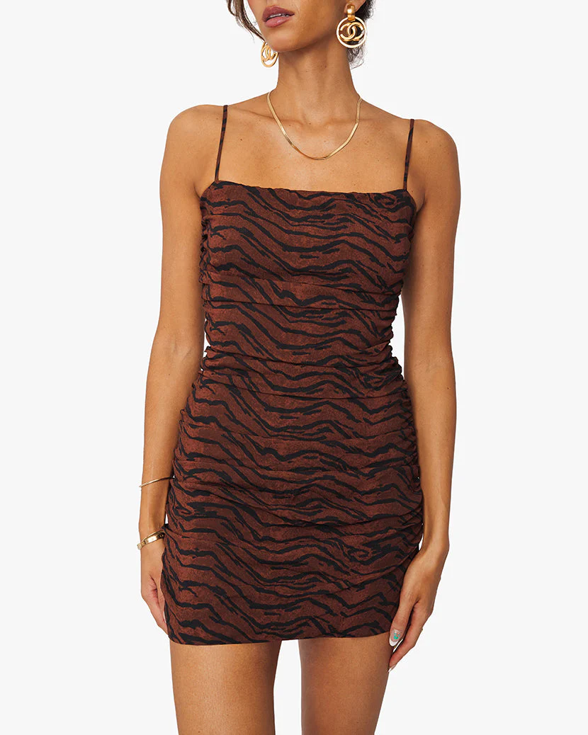 Ronnie Tiger Dress | Brown - Image 3