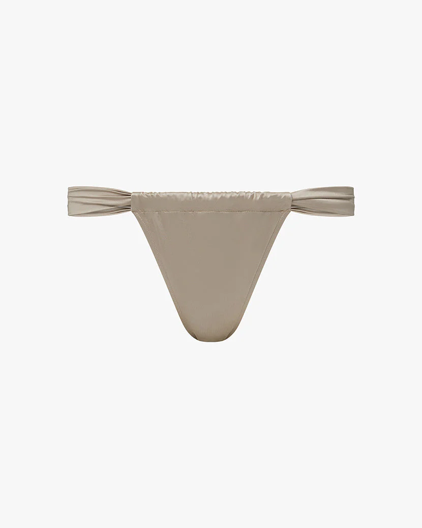 Ruched Cheeky Bottom | Oyster - Image 2