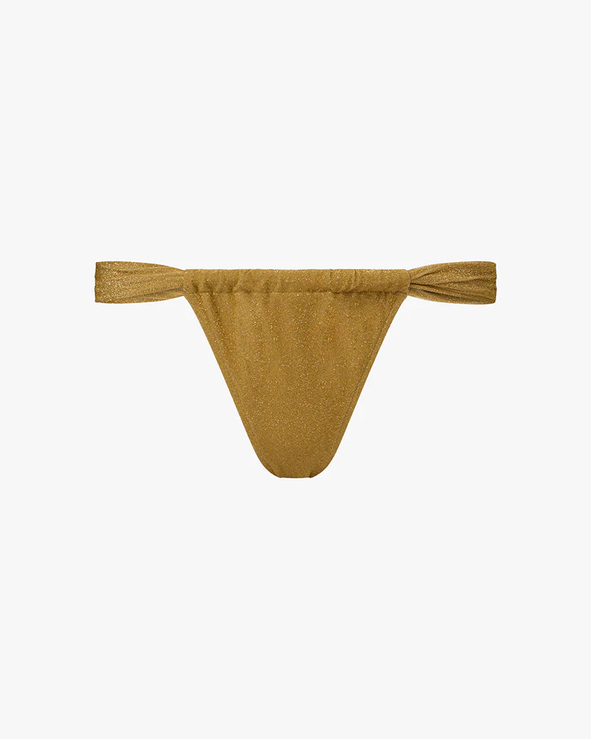 Ruched Cheeky Bottom | Pale Gold - Image 2