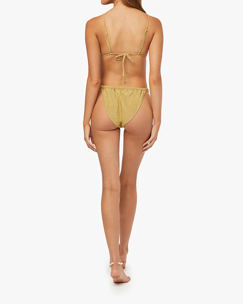Ruched Cheeky Bottom | Pale Gold - Image 6