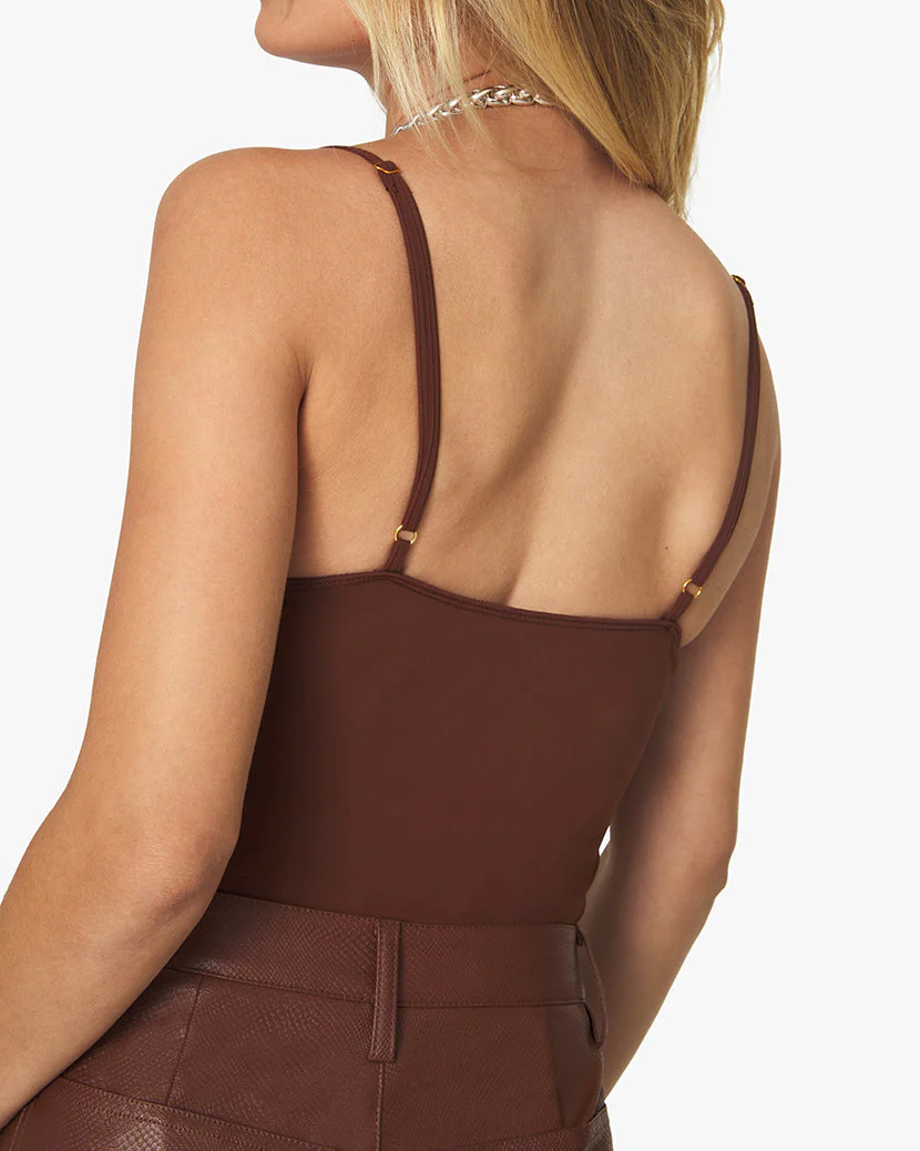 Ruched Cup Bodysuit | Brown - Image 5