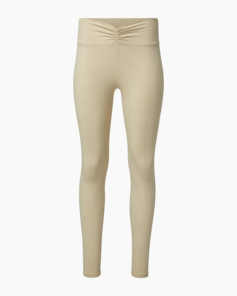 Ruched V-legging | Cream - Image 2
