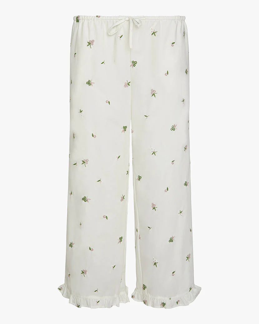 Ruffle Pull-On Pants | Ivory (V1) - Image 3